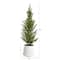 20" Cedar Pine with Pinecones Artificial Christmas Tree in Decorative Planter